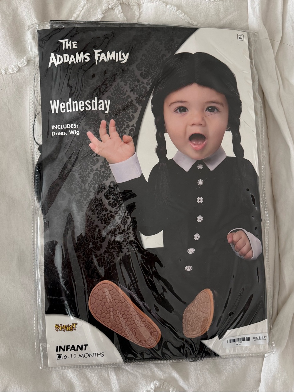 Wednesday Infant Costume - Size 6-12M